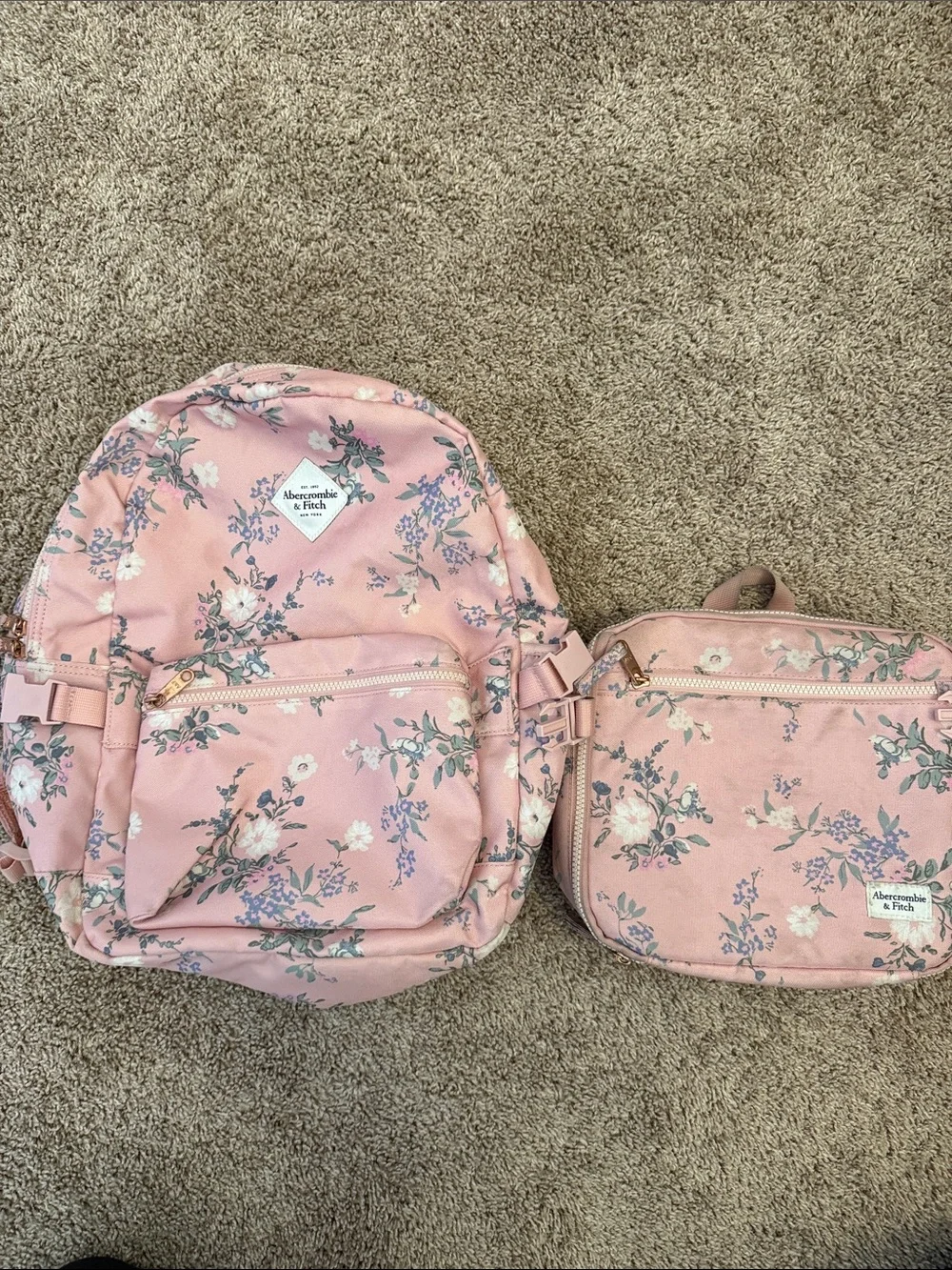 Girls Abercrombie & Fitch Backpack and Lunchbag Set